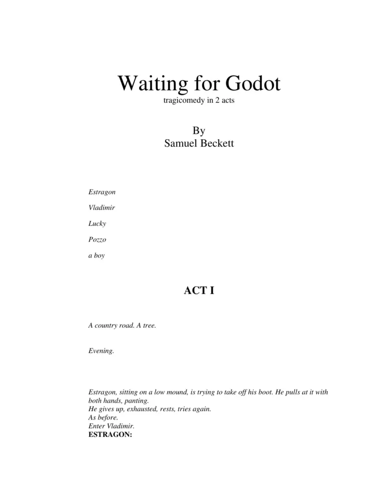 Waiting For Godot